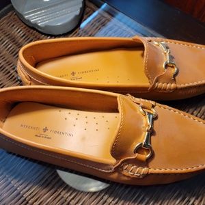 Leather Driving Mocs, tan, 8B